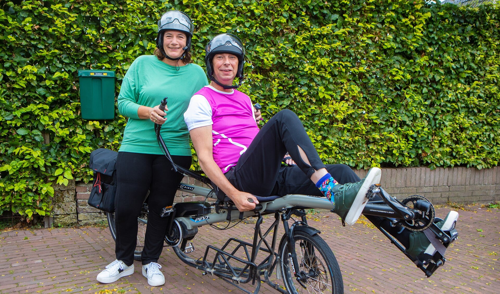 Op de Hase Pino-fiets kan Michiel Adema samen met zijn vrouw de Onbeperkte Elfstedentocht fietsen.