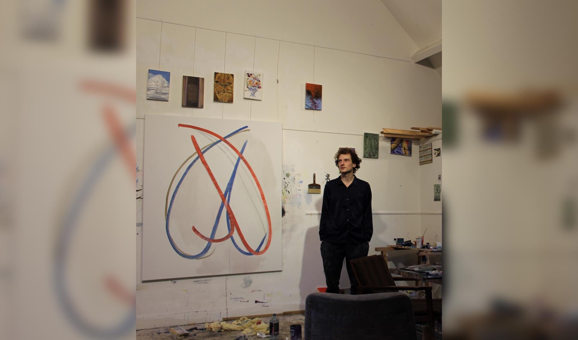 Jochem Mestriner in zijn atelier