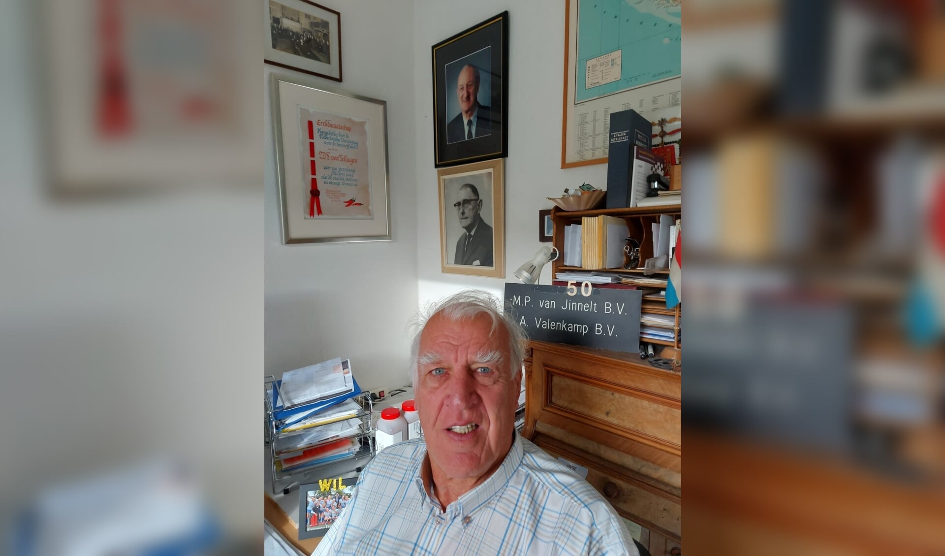 Bussumer Wilfred van Tellingen werkte vijftig jaar voor hetzelfde familiebedrijf.