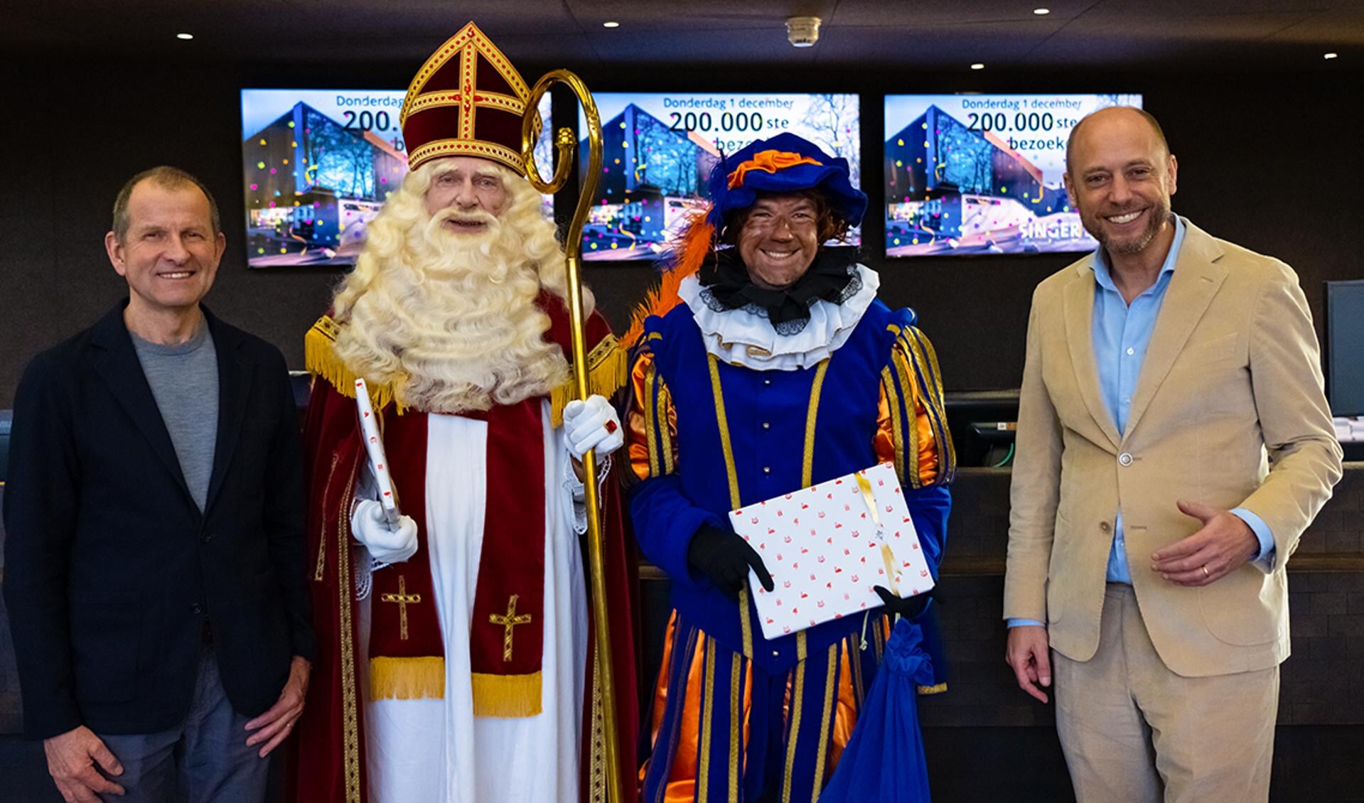 Sinterklaas was de 200.000ste bezoeker.