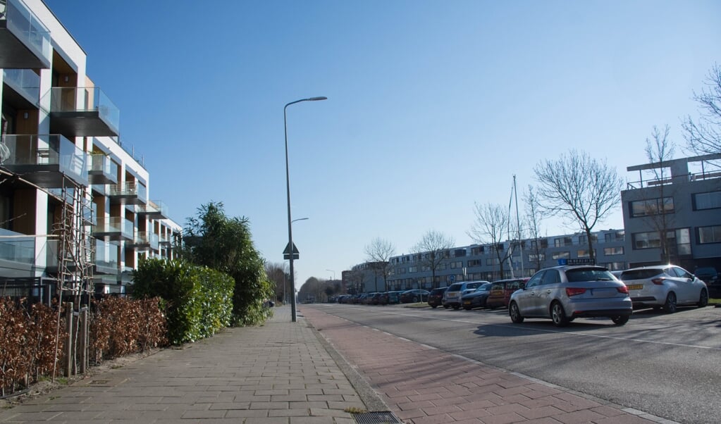 Aan dit deel van de Amstellandlaan komen nog meer appartementen. 