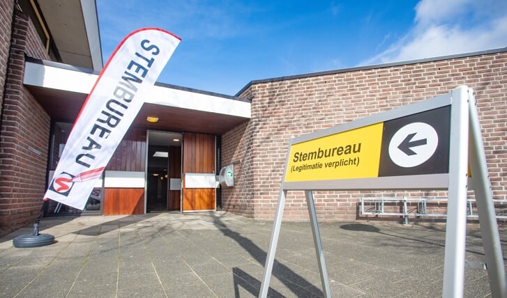 Het stembureau in de Meentkerk was ook al maandag en dinsdag open.