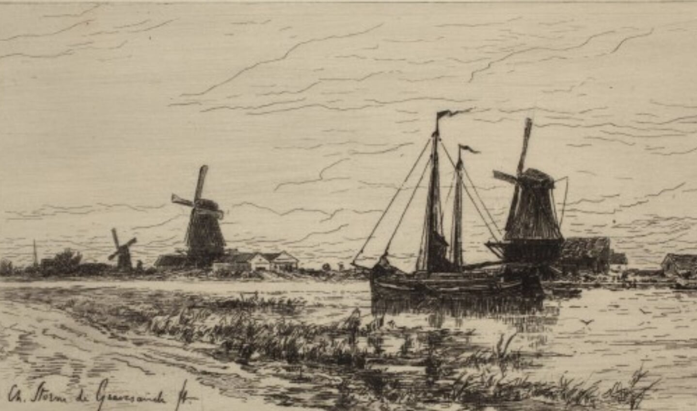 Mills on the Bank of the Vecht, collectie: Detroit Institute of Arts.