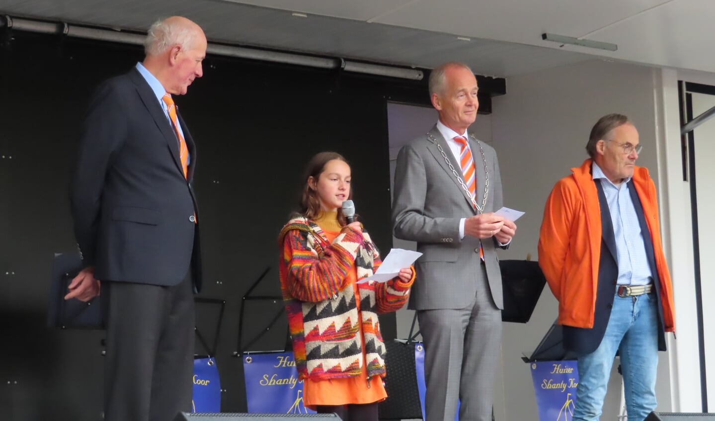 Marie-Odette opende samen met burgemeester Niek Meijer Koningsdag.