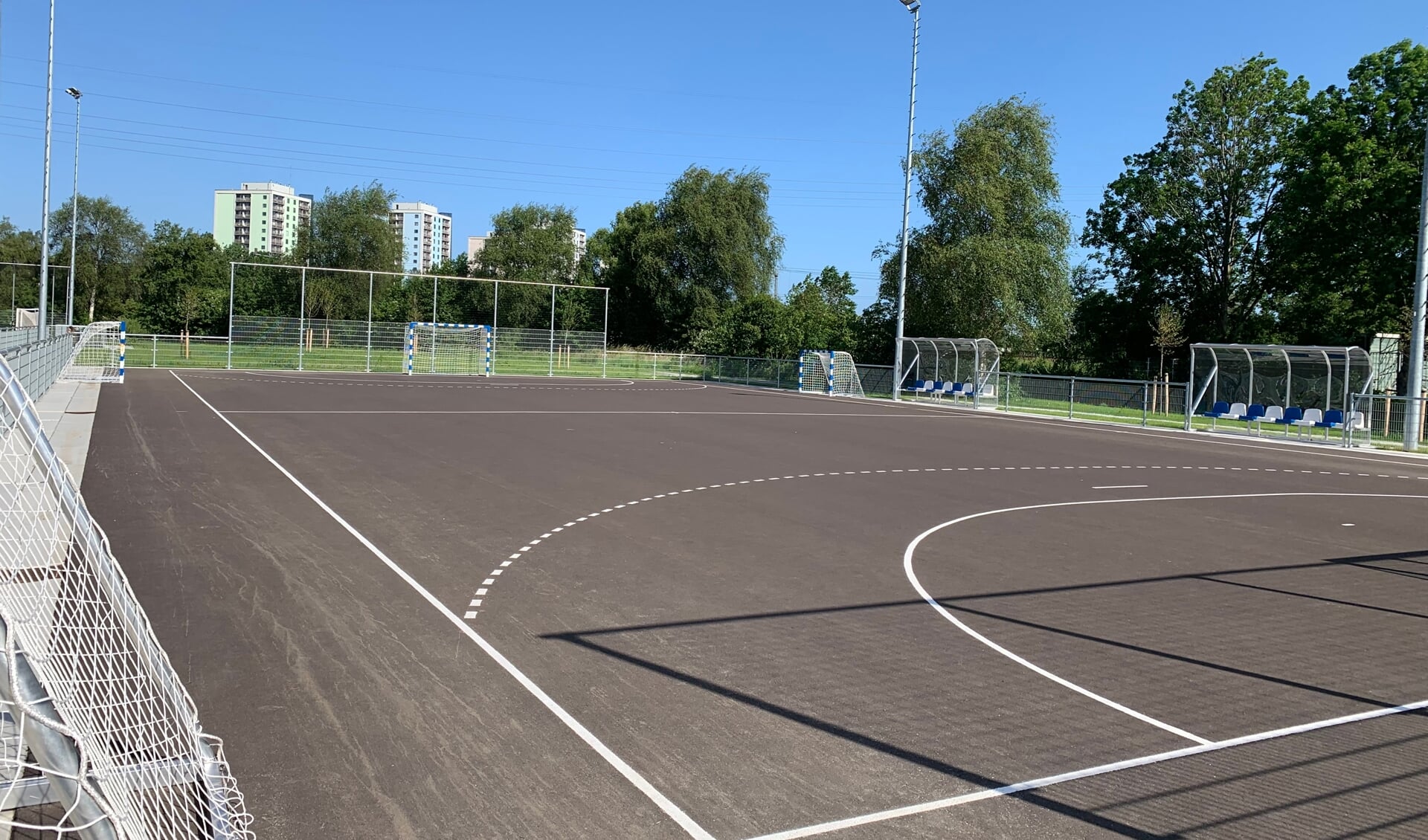 Het veld van sv Zeeburg op Sportpark De Diemen.