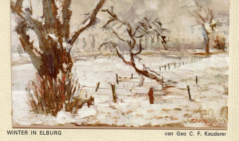 ‘Winter in Elburg’ van Geo Kauderer.
