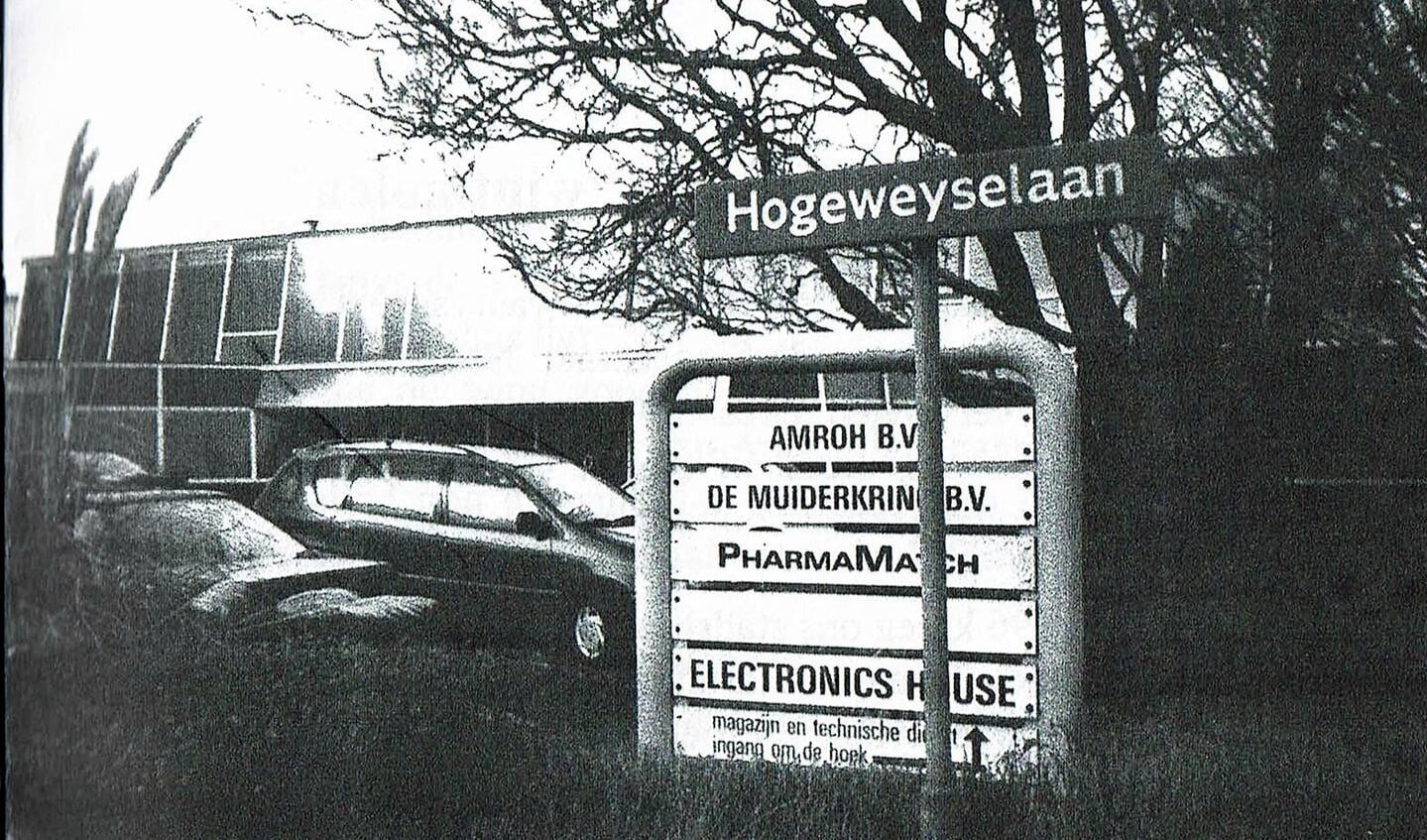 Het pand aan de Hogeweyselaan in Weesp.