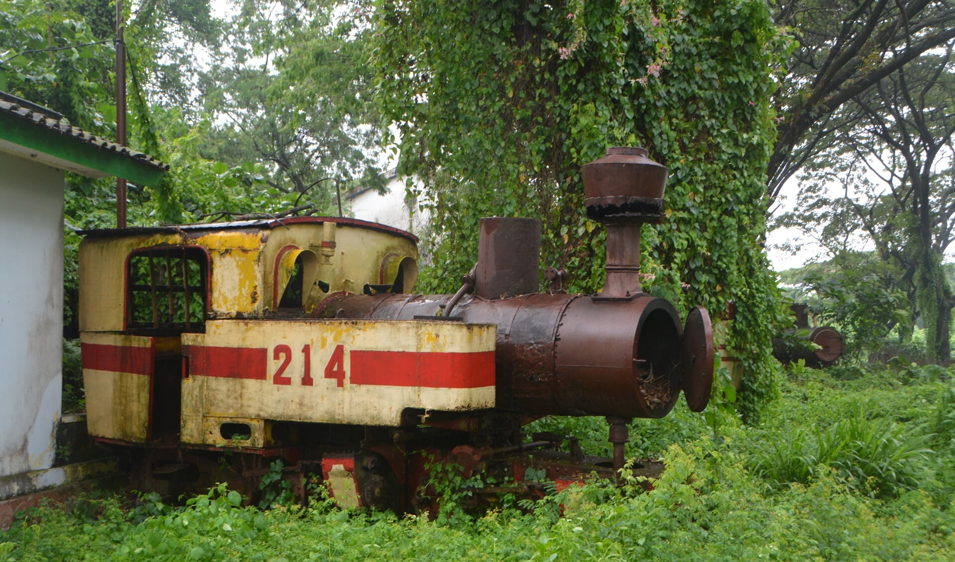Een van de twee in Weesp gefabriceerde locomotieven die naar Nederland gehaald kunnen worden.  