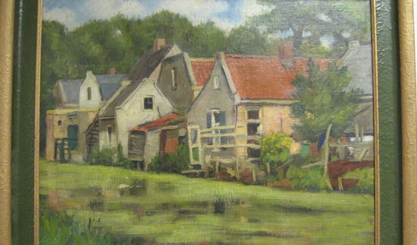 Landschap met huizen (jaar onbekend).