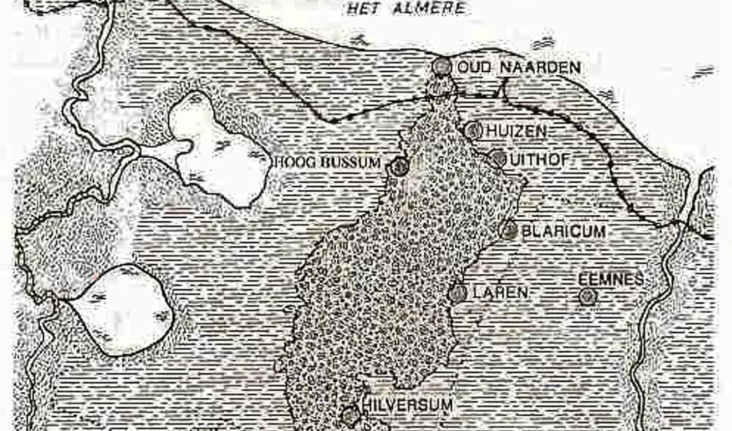 Oud Naarden, Hoog-Bussum en de overige Gooise dorpen op de stuwwal voor 1350.
