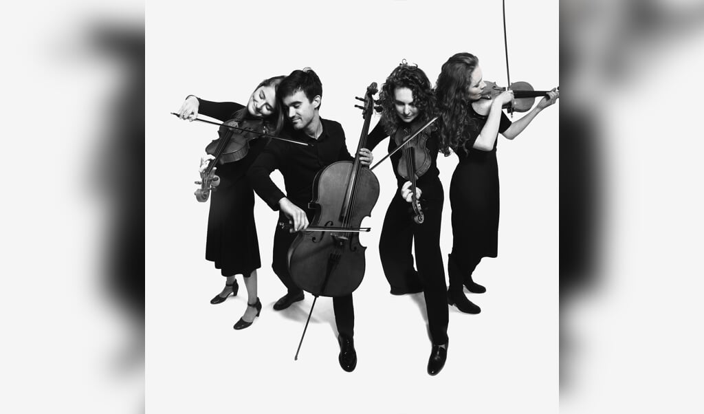 De jonge musici van het Belinfante Quartet