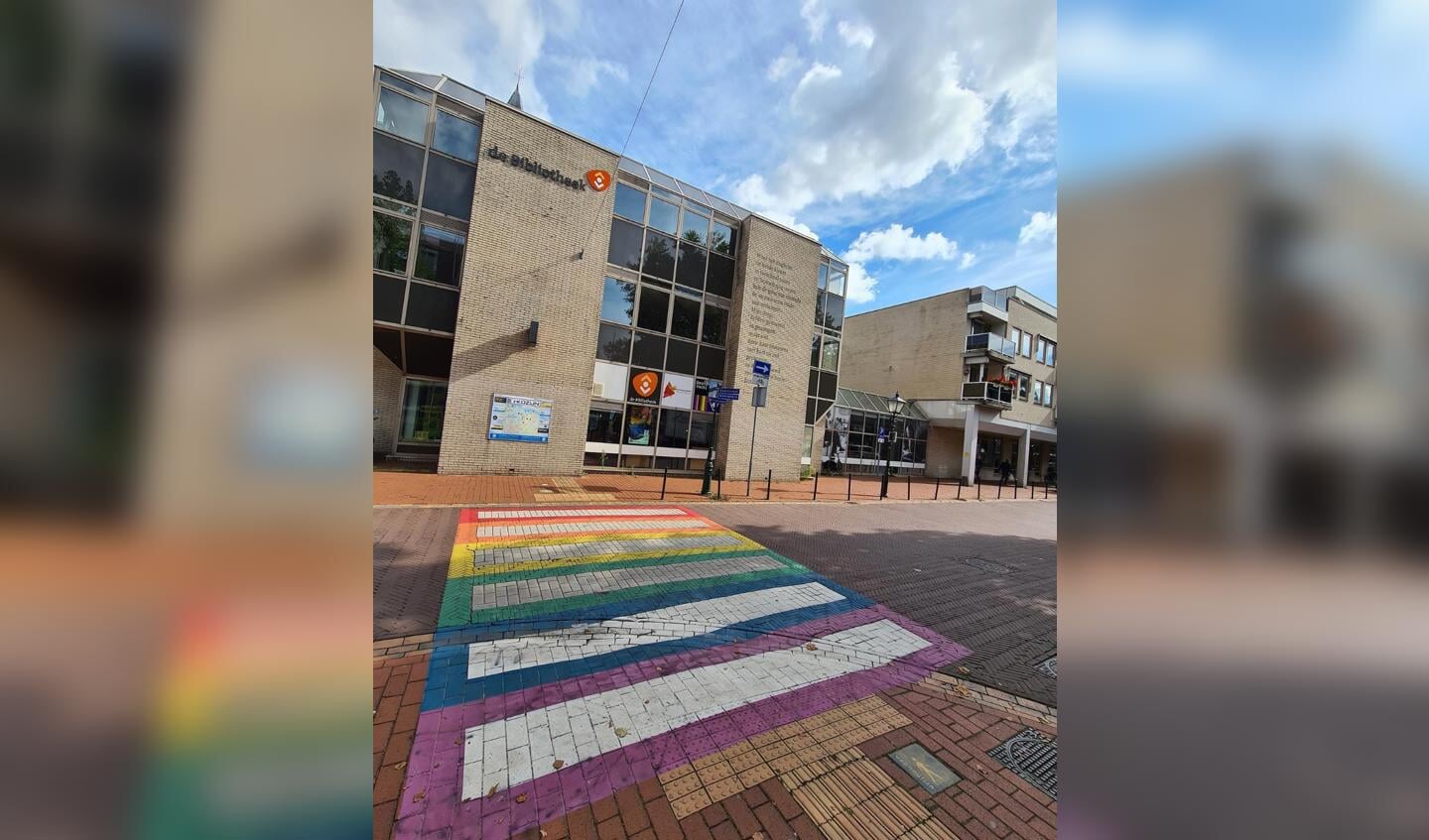 De mishandeling vond ter hoogte van deze oversteekplek plaats.