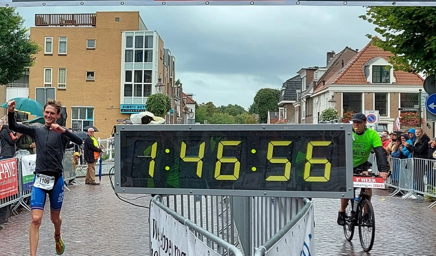 De winnaar bij de mannen: Ian Pennekamp uit Bussum