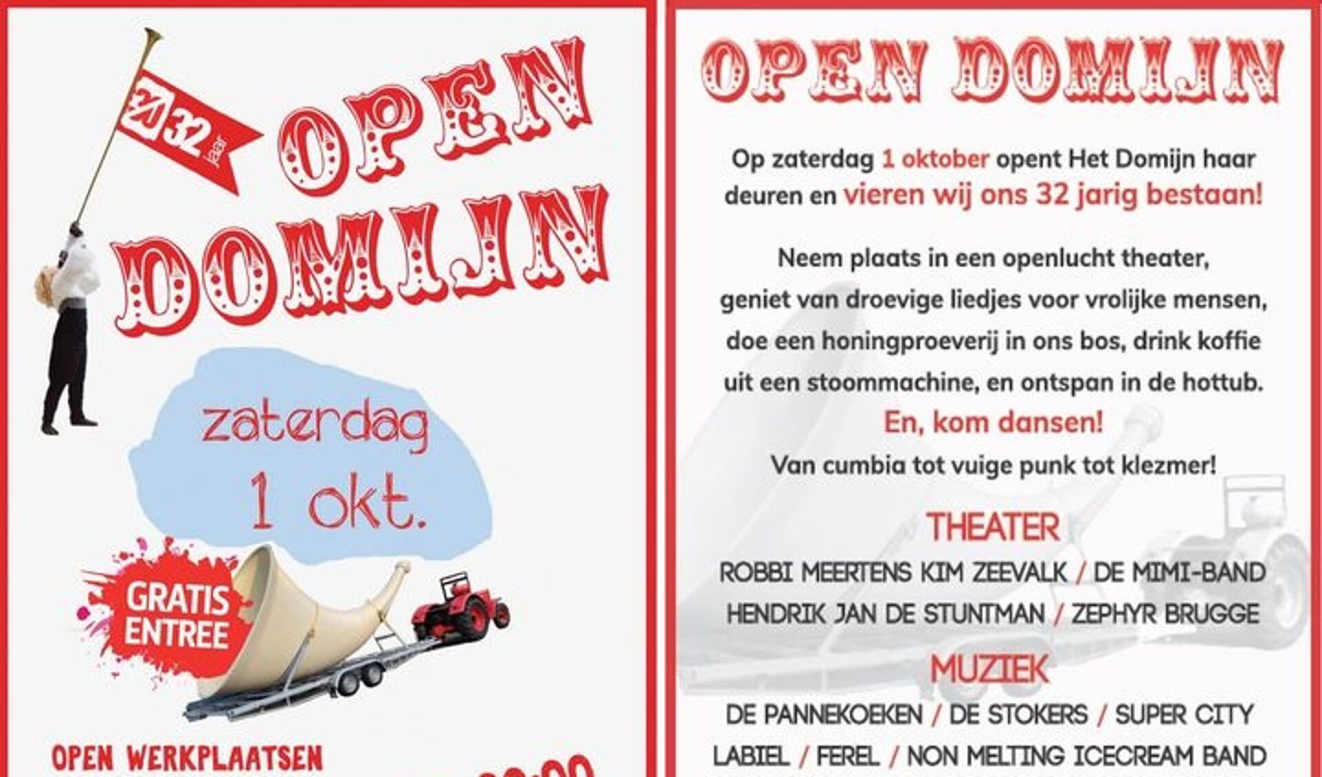 Open Domijn: Theater, muziek en open ateliers