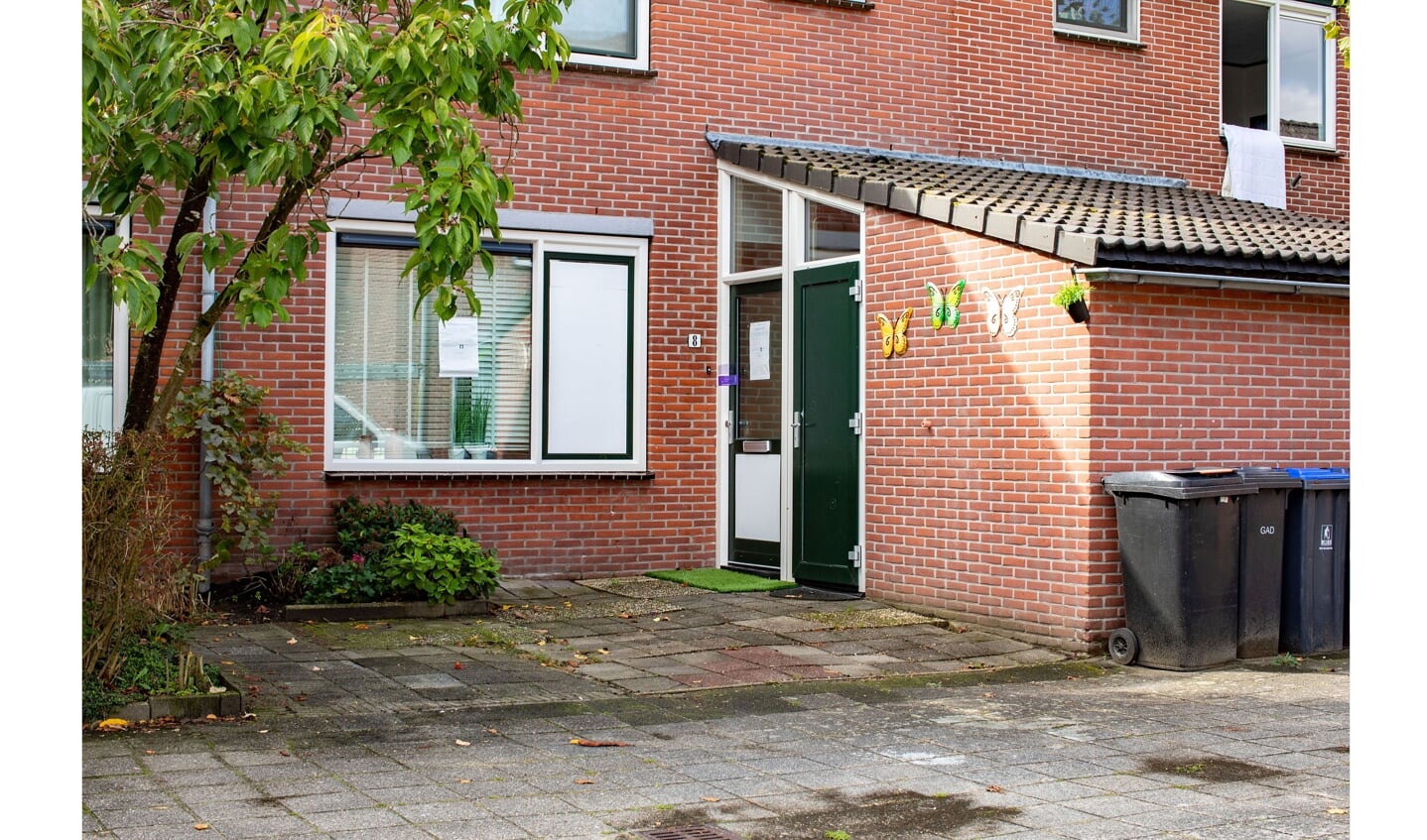 De beschoten woning aan de Zeggemeent.
