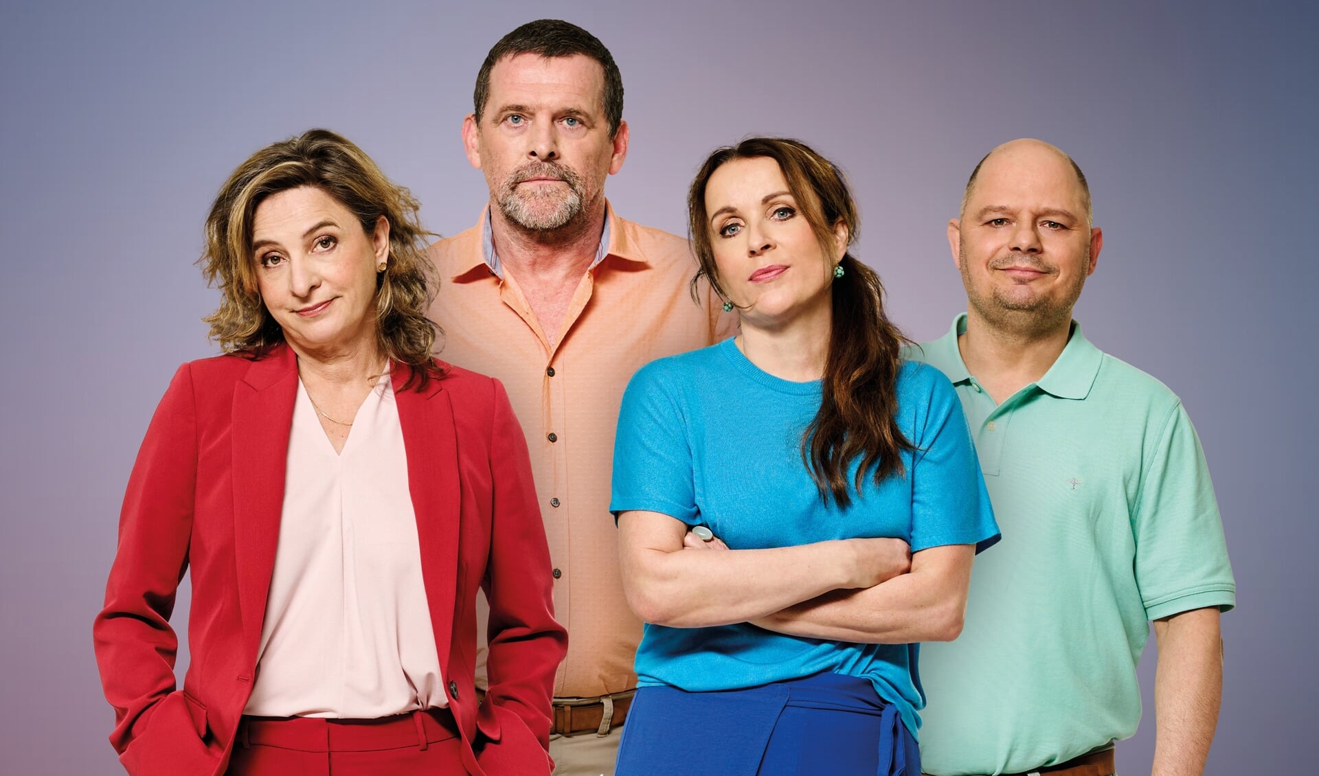De cast van 'Familiespel'.