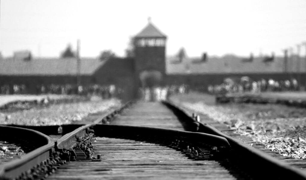 Het doodlopende spoor naar kamp Auschwitz.