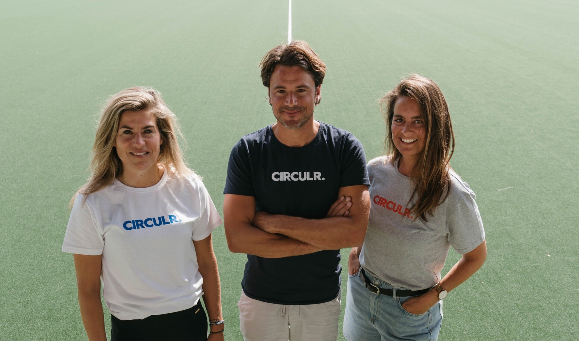 De oprichters van CIRCULR. - Kim Lammers, Floris Verheij en Fleur Nijland.