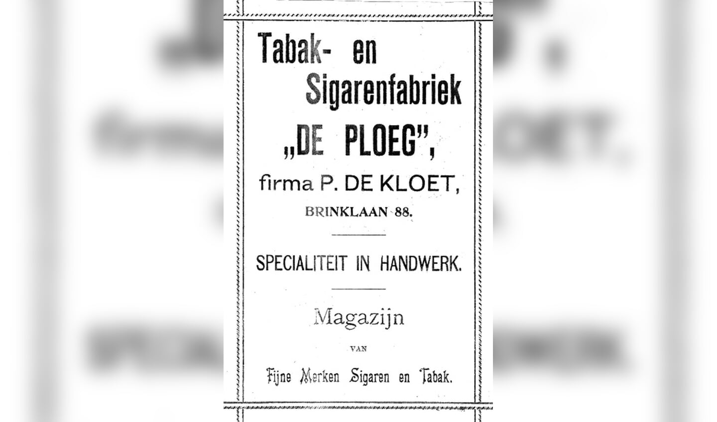 Advertentie uit 1900.
