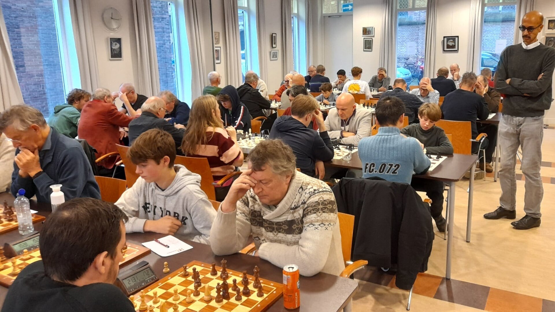 Er waren veel jeugdspelers tijdens het 45ste Open Schaakkampioenschap van de Stad Weesp.