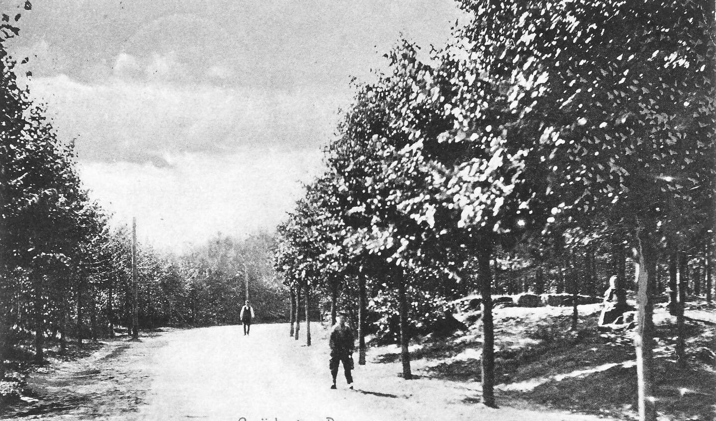 De Nieuwe ’s-Gravelandseweg omstreeks 1900.