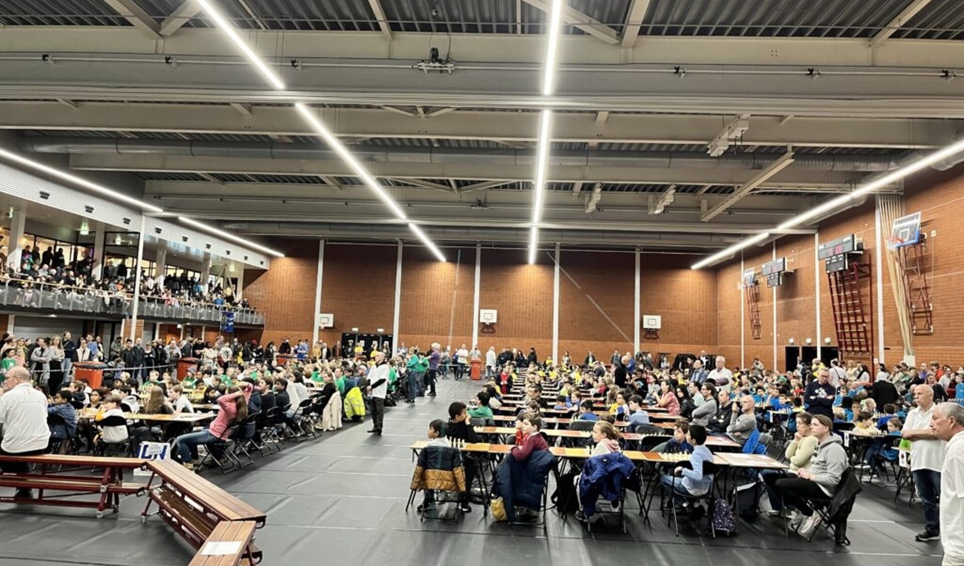 Schaakdrukte in Almere.
