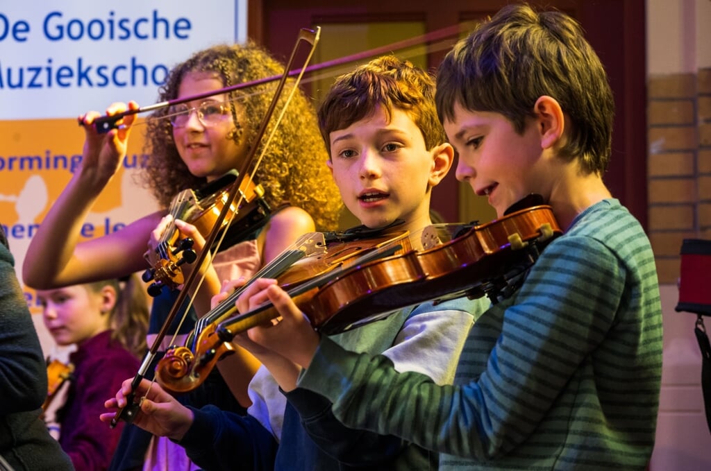 Enthousiast samen muziek maken.