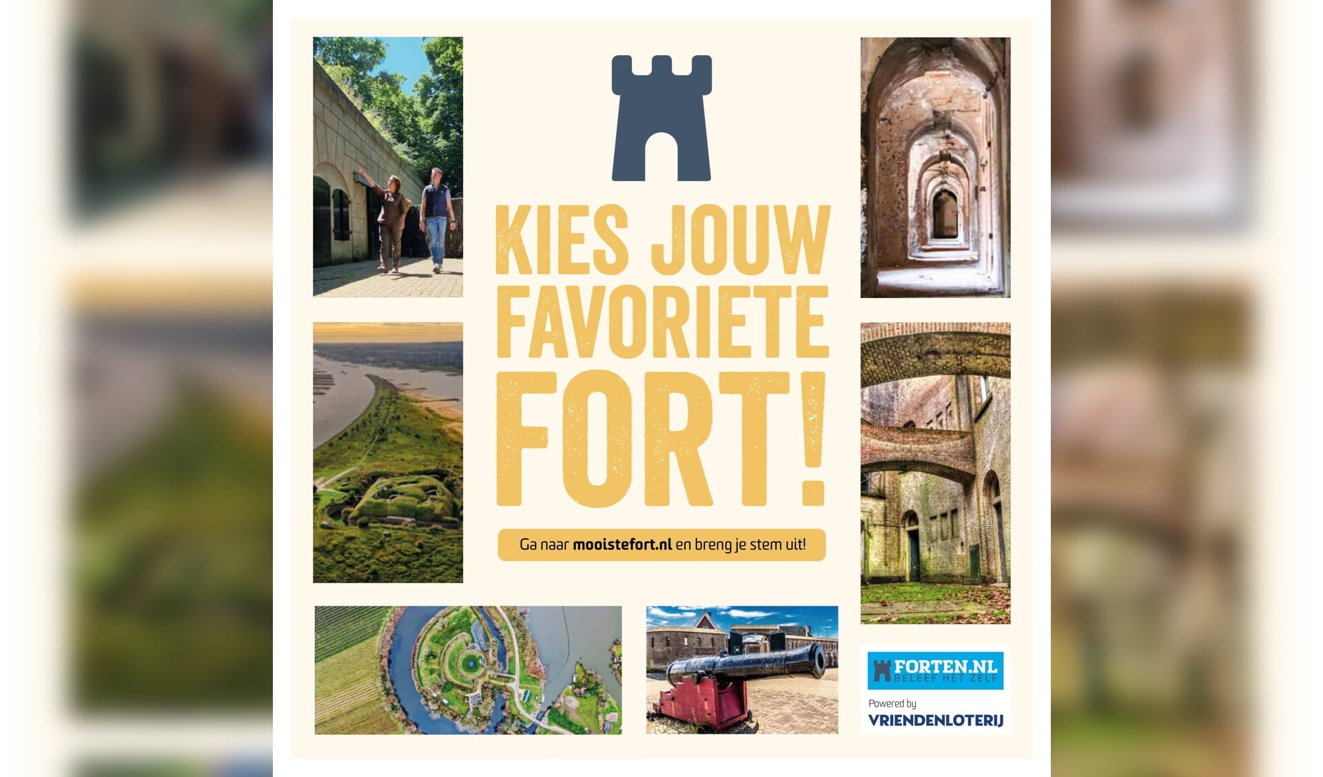Verkiezing Mooiste Fort van Nederland; stem op Fort C & H, Pampus of Werk IV - Al het Bussum