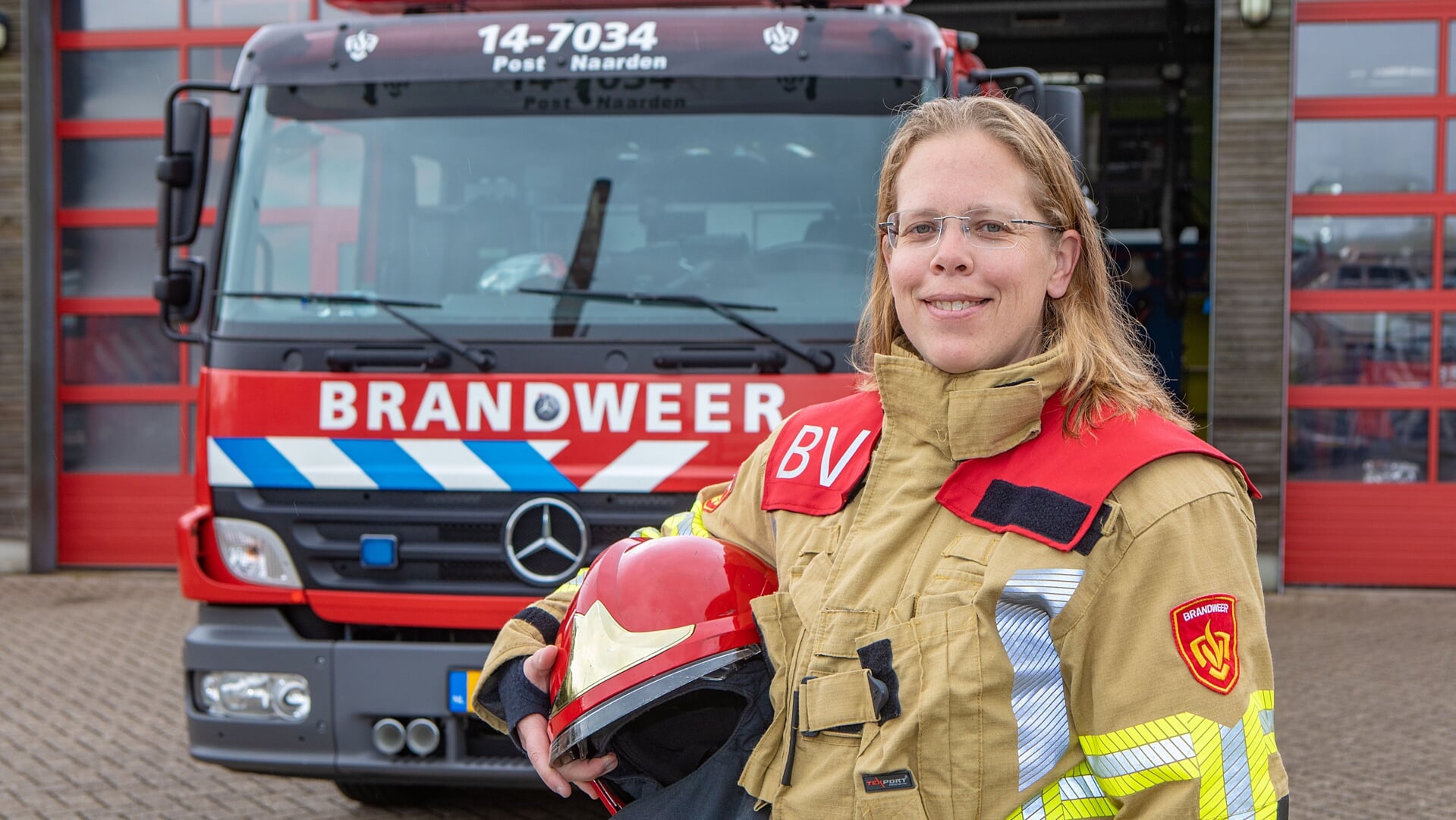 Bianca Eijpe uit Naarden is al twintig jaar vrijwilliger bij de brandweerpost Naarden. 