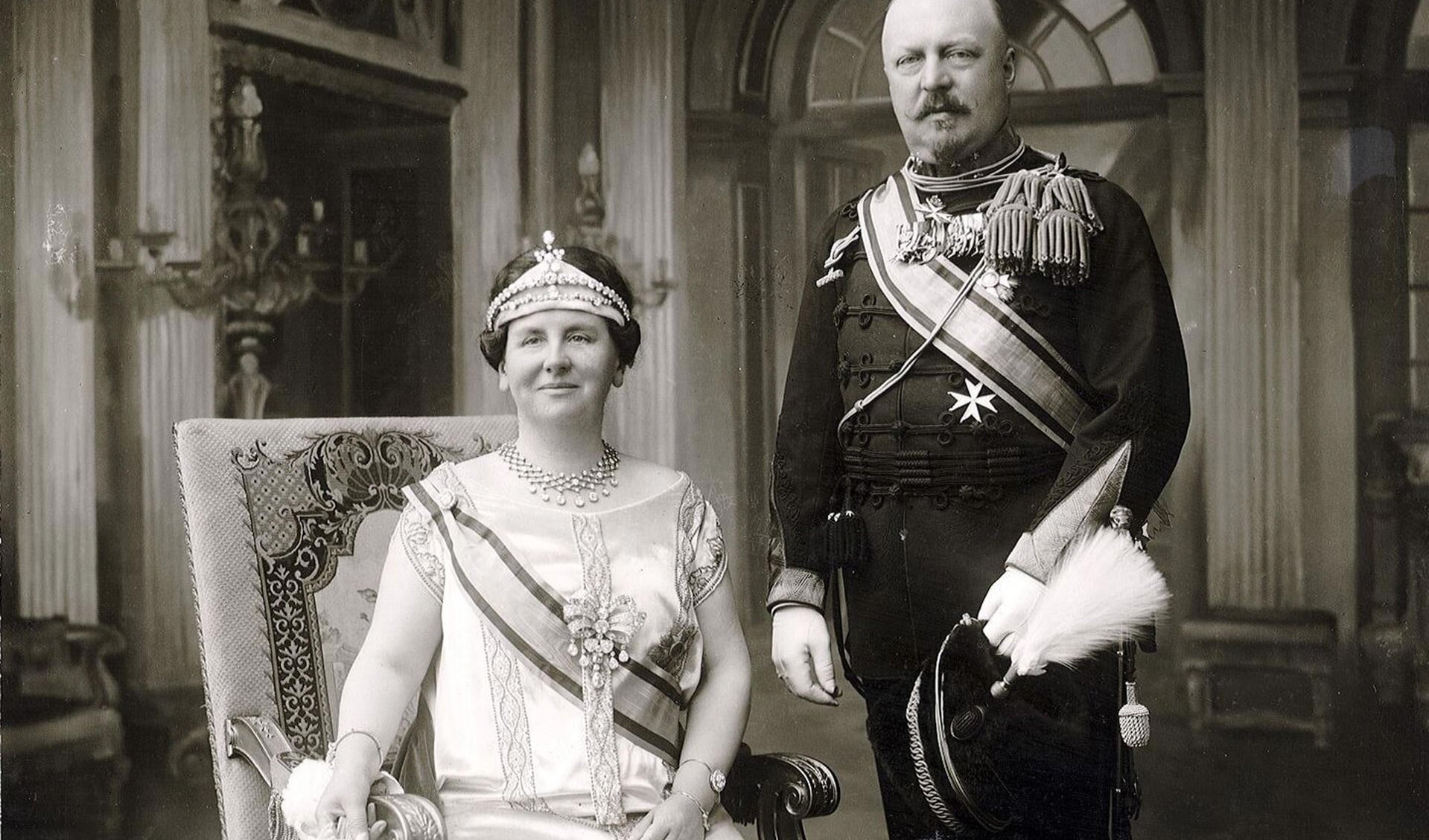 Koningin Wilhelmina en Prins Hendrik.