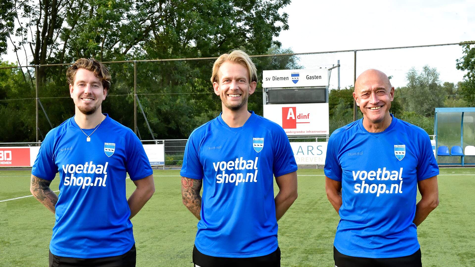 De technische staf van sv Diemen
