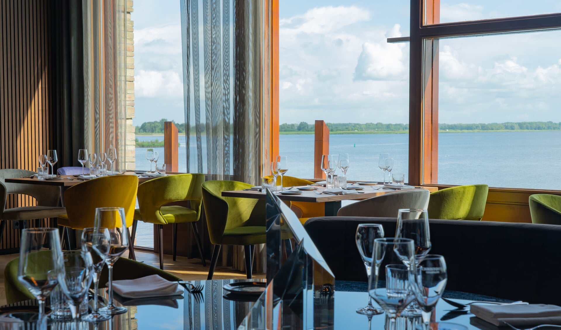 Restaurant Bodeaux heeft een prachtig uitzicht.
