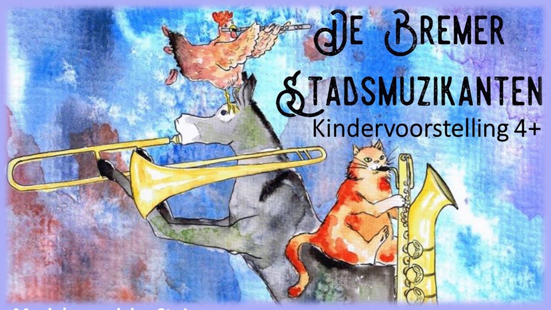Orkest brengt kindersprookje De Bremer Stadsmuzikanten tot leven.