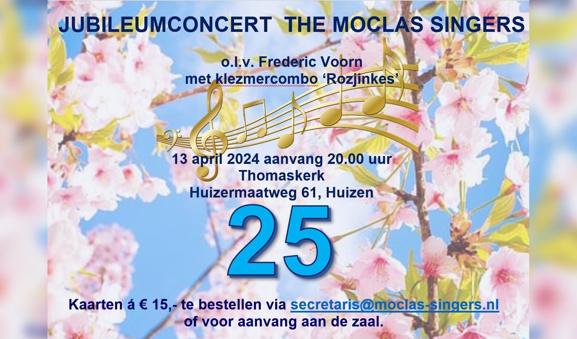 Jubileumconcert The Moclas Singers