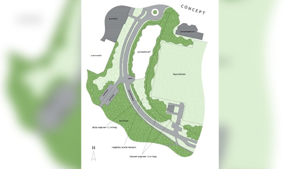 De locatie van Keerpunt Noord.