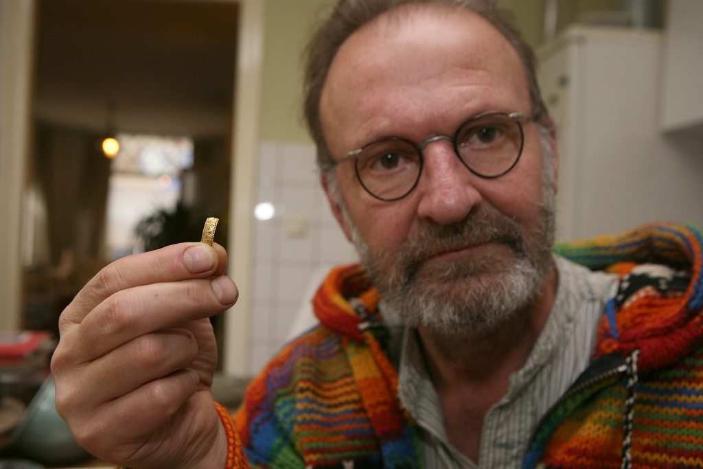 Marc Eybers vond een gouden Vikingring.
