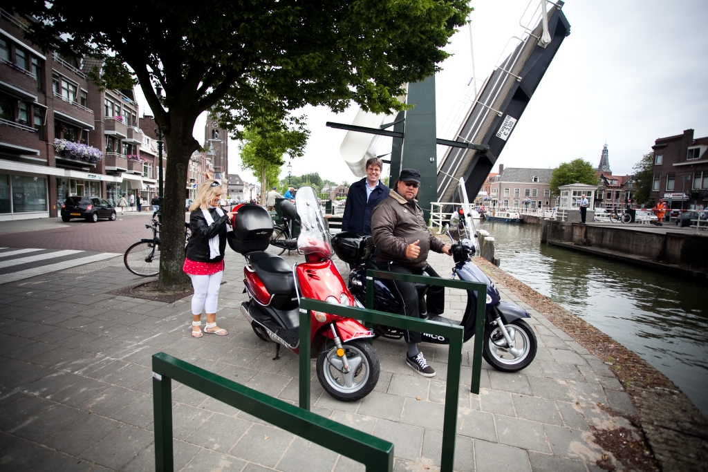 Op de Herengracht komen straks nog meer fietsbeugels. 