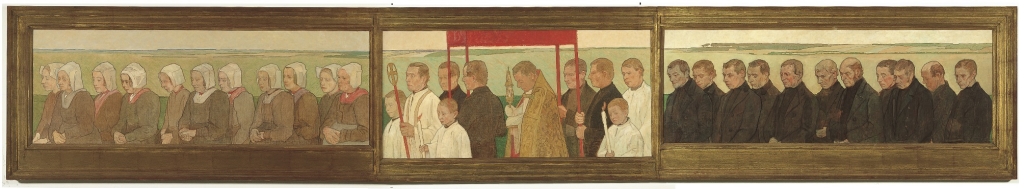  Erfgooiers tijdens de Sint Jansprocessie, geschilderd door Bosch Reitz.