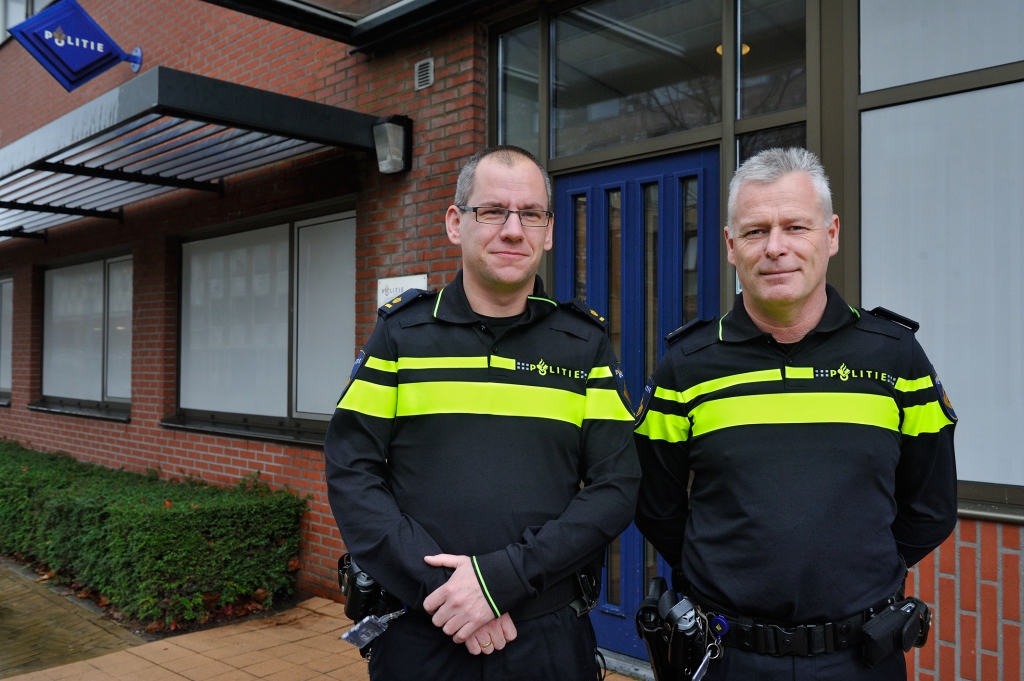 Reinier de la Rie en Jack Tulen, de nieuwe wijkteamchefs van de politie.