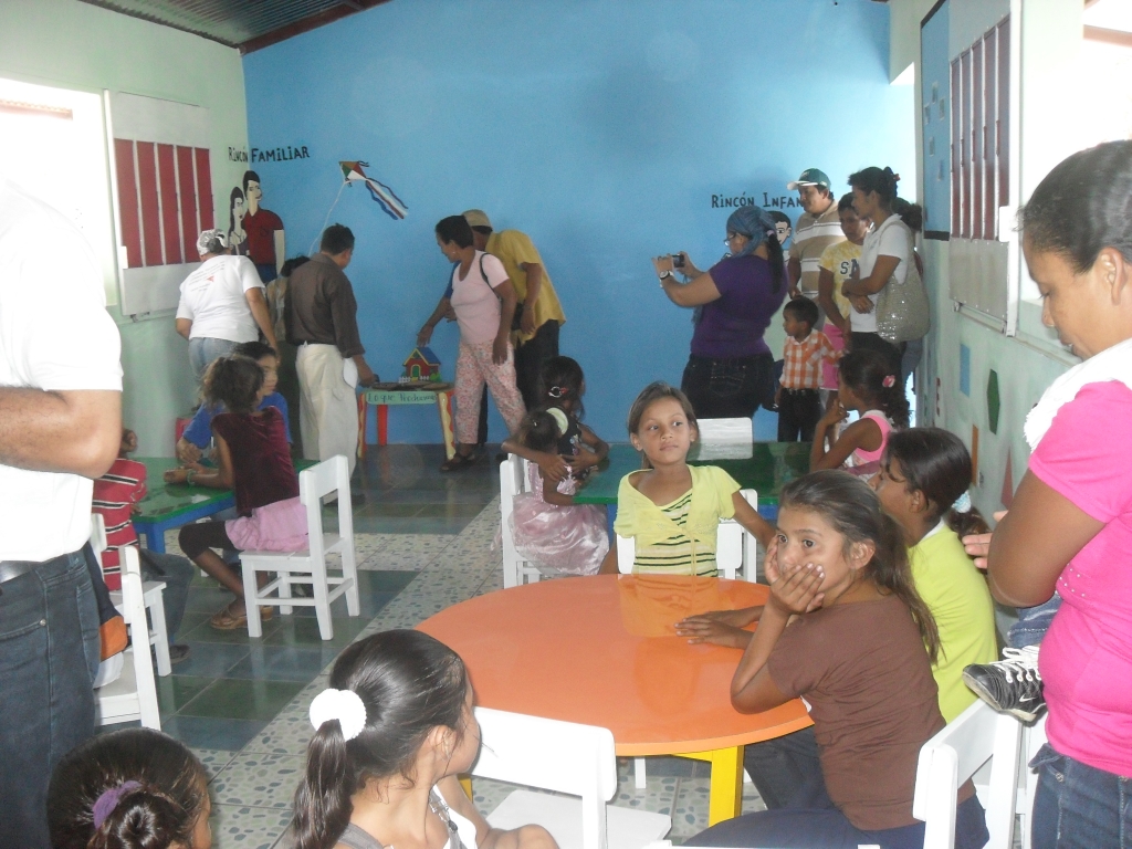 Kinderen in een peuterspeelzaal in Nandaime.