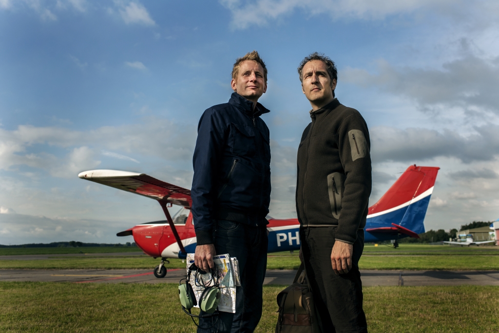 Piloot Jurrien Wouterse en fotograaf John Gundlach: 'We voelen elkaar feilloos aan.'