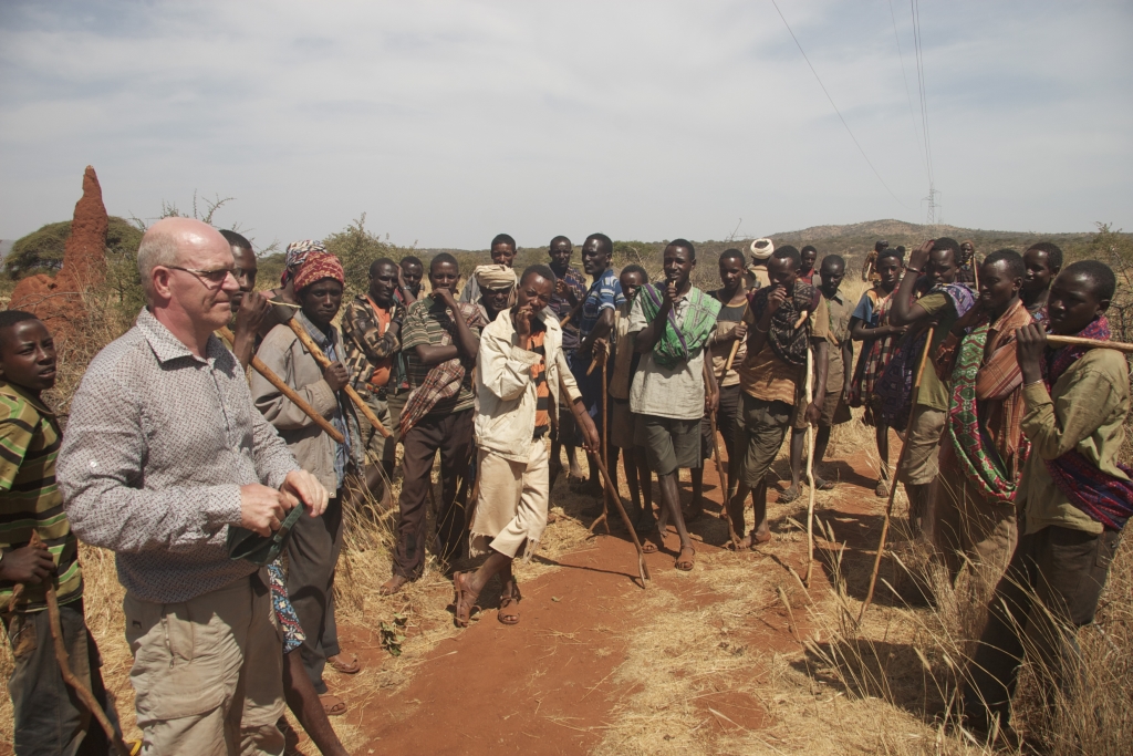 Joost van Loon tijdens de opname van de documentaire 'Resilience in Ethiopia'. 