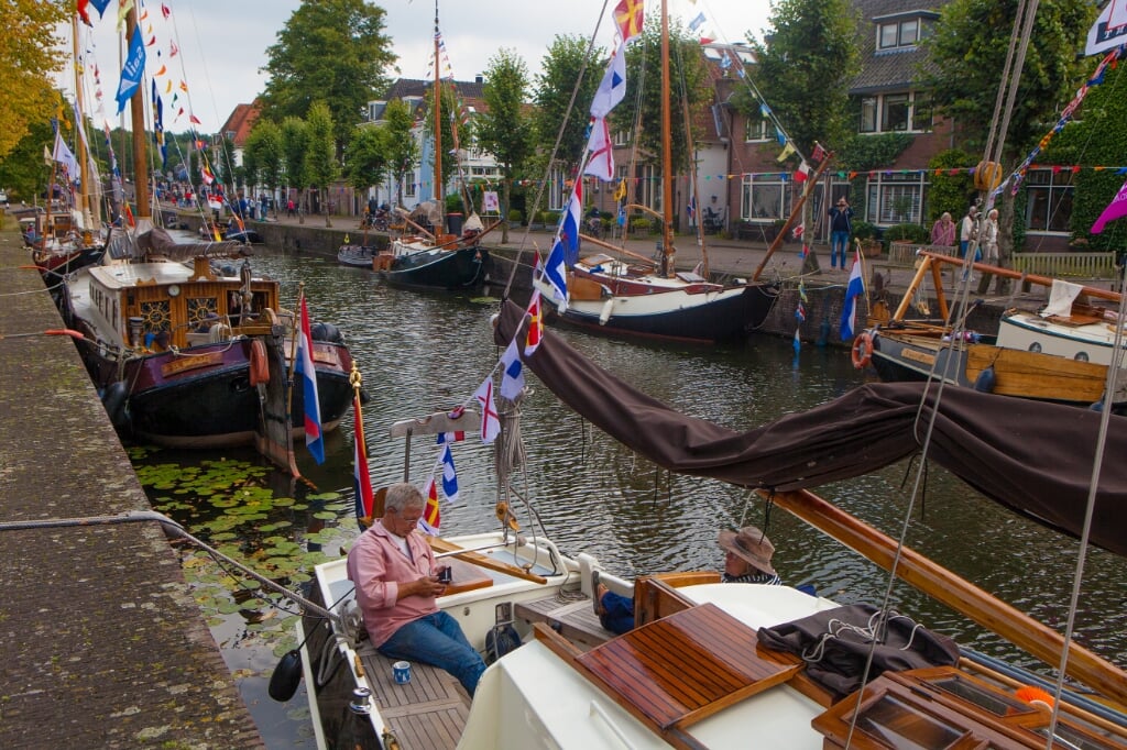 De Historische schepen lagen het weekend in de Nieuwe Haven.