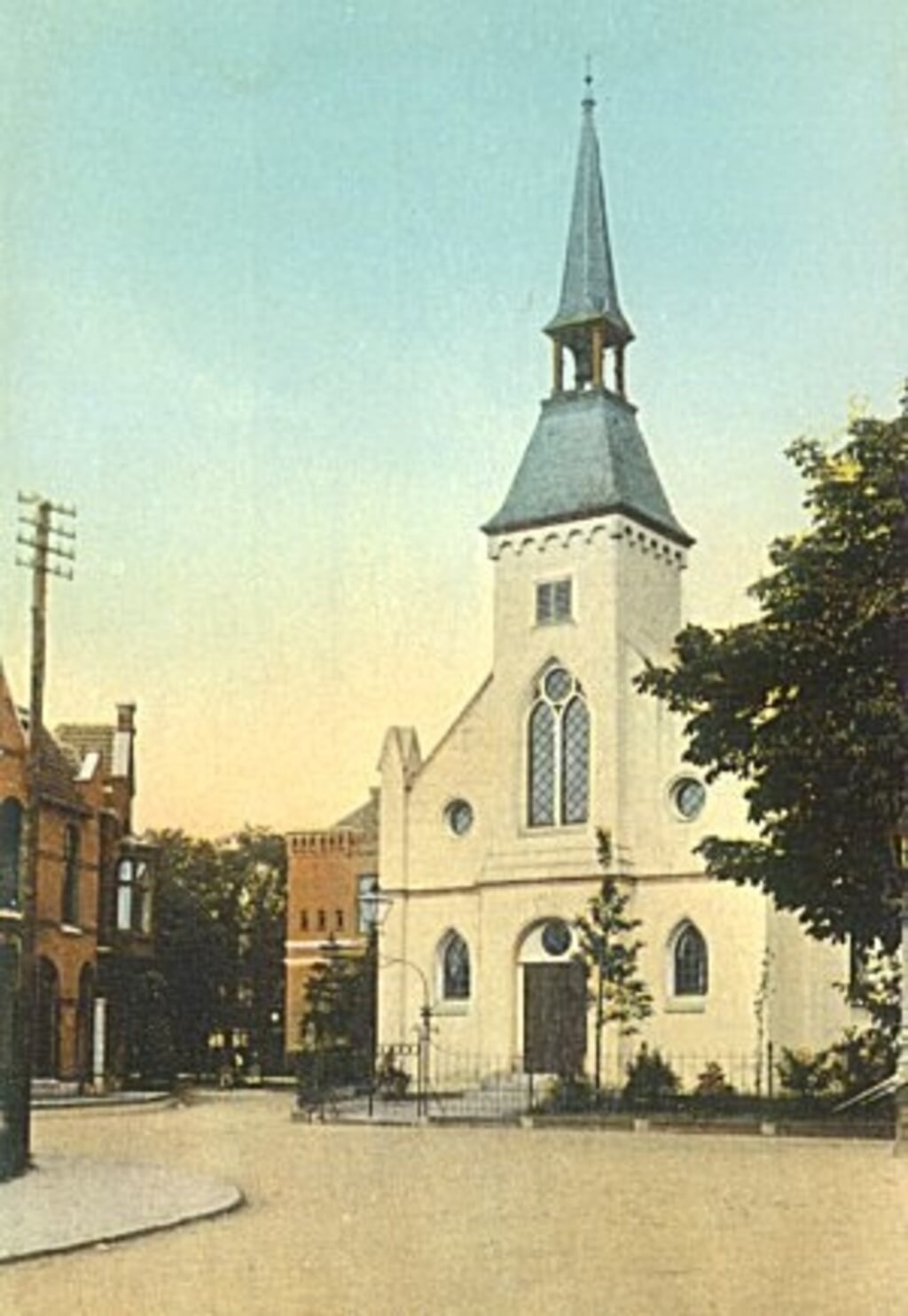 Het Nederlands Hervormd kerkje zoals het er in 1882 uitzag