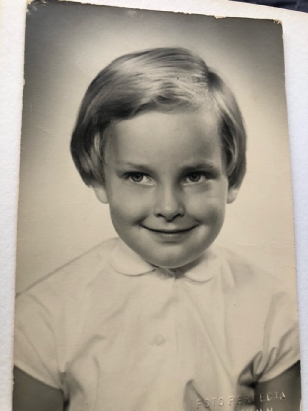Een jeugdfoto van Astrid de Graaf.