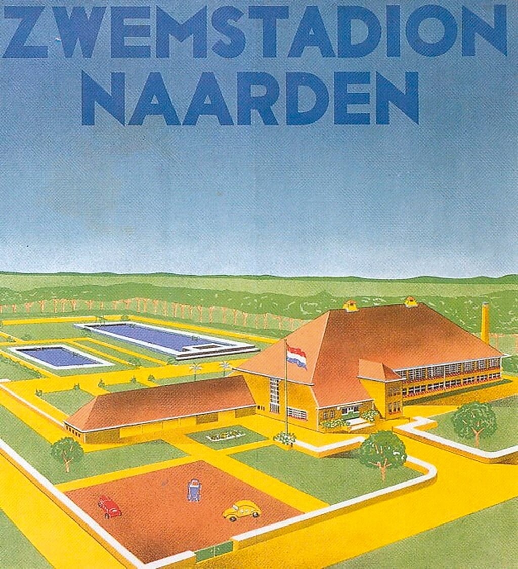 Affiche Zwemstadion Naarden  (archief Gooi- en Vechtstreek).
