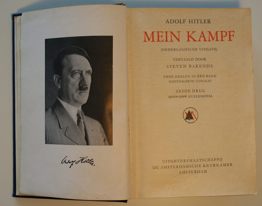 Mein Kampf was ook in het Nederlands verkrijgbaar. Er waren tijdens WOII blijkbaar ook Weespers geïnteresseerd.