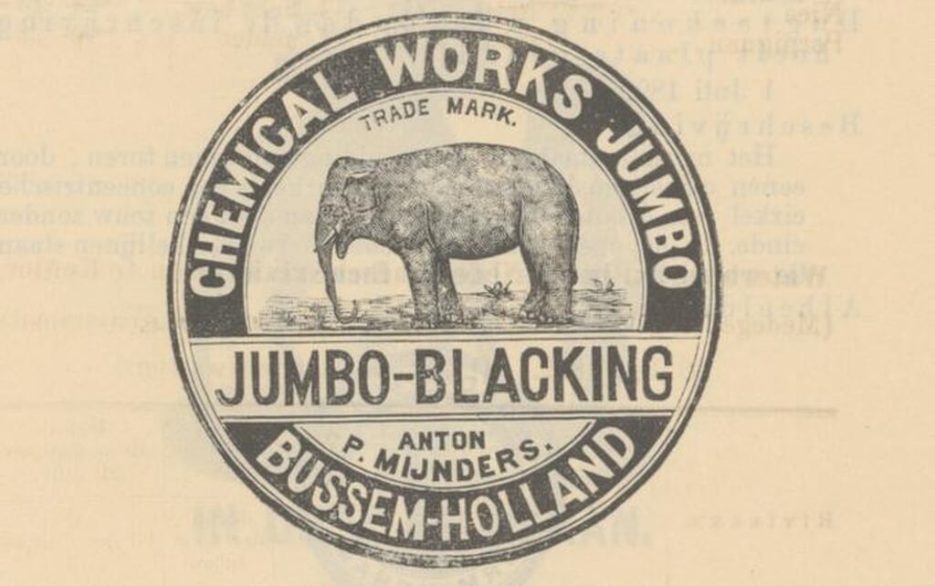 Het logo van Schoensmeerfabriek Jumbo.