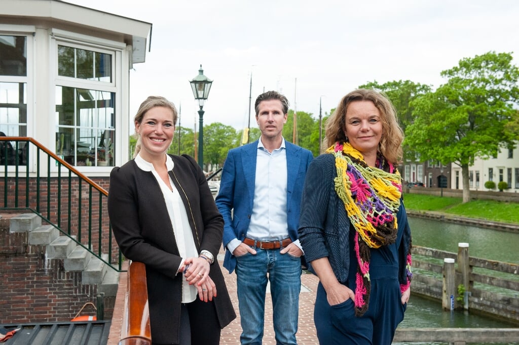 V.l.n.r.: Christine Jongbloed, Gjalt Smit en Babs van Gisbergen.
