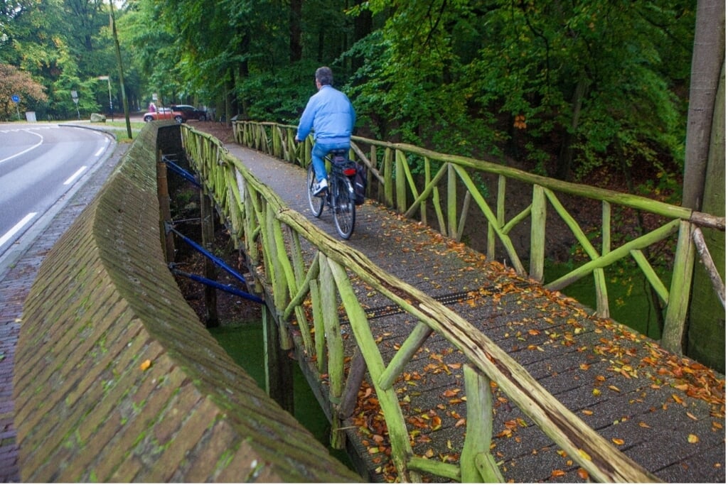 De huidige fietsbruggen nemen veel weg van het monumentale karakter van de boogbrug.